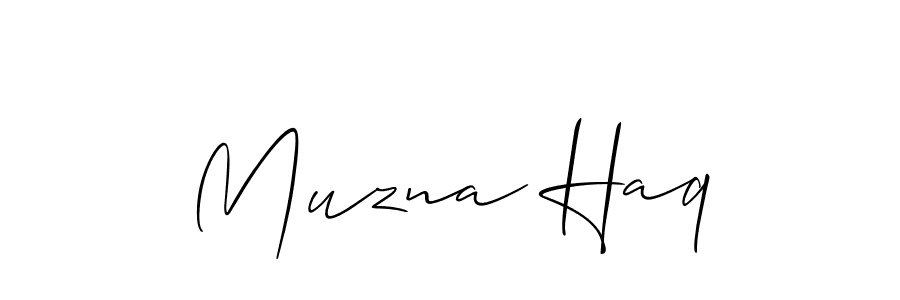 Similarly Allison_Script is the best handwritten signature design. Signature creator online .You can use it as an online autograph creator for name Muzna Haq. Muzna Haq signature style 2 images and pictures png