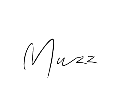 The best way (Allison_Script) to make a short signature is to pick only two or three words in your name. The name Muzz include a total of six letters. For converting this name. Muzz signature style 2 images and pictures png