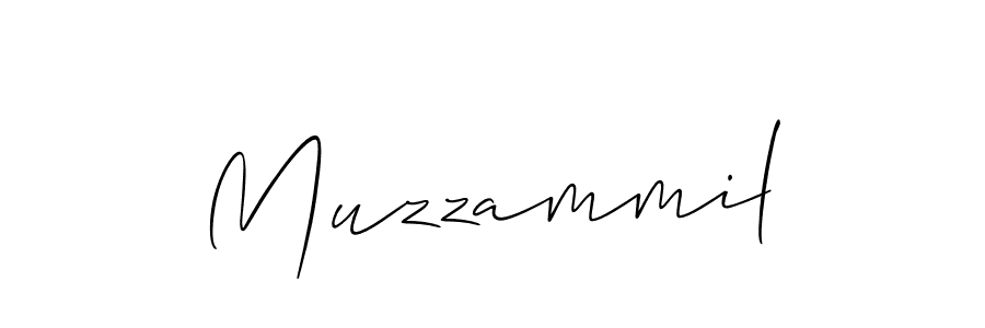 How to make Muzzammil name signature. Use Allison_Script style for creating short signs online. This is the latest handwritten sign. Muzzammil signature style 2 images and pictures png