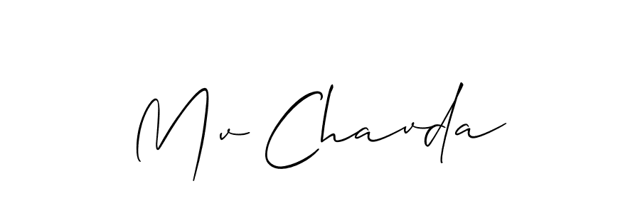 This is the best signature style for the Mv Chavda name. Also you like these signature font (Allison_Script). Mix name signature. Mv Chavda signature style 2 images and pictures png