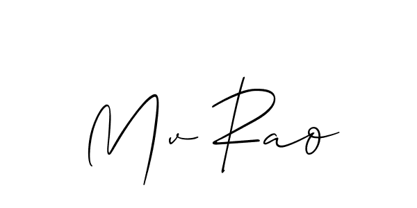 Once you've used our free online signature maker to create your best signature Allison_Script style, it's time to enjoy all of the benefits that Mv Rao name signing documents. Mv Rao signature style 2 images and pictures png