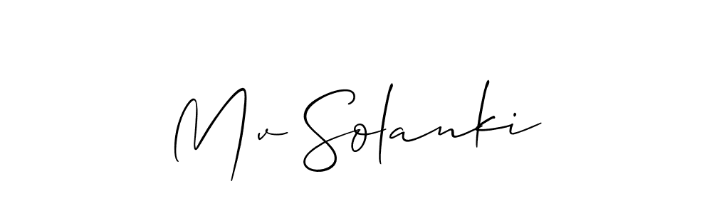 Make a beautiful signature design for name Mv Solanki. Use this online signature maker to create a handwritten signature for free. Mv Solanki signature style 2 images and pictures png