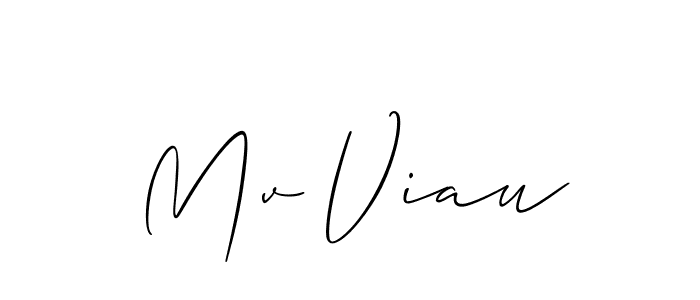 You can use this online signature creator to create a handwritten signature for the name Mv Viau. This is the best online autograph maker. Mv Viau signature style 2 images and pictures png