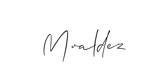 You should practise on your own different ways (Allison_Script) to write your name (Mvaldez) in signature. don't let someone else do it for you. Mvaldez signature style 2 images and pictures png