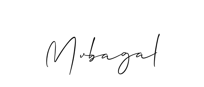 Create a beautiful signature design for name Mvbagal. With this signature (Allison_Script) fonts, you can make a handwritten signature for free. Mvbagal signature style 2 images and pictures png