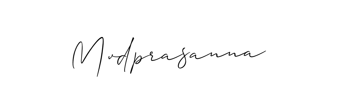 Also we have Mvdprasanna name is the best signature style. Create professional handwritten signature collection using Allison_Script autograph style. Mvdprasanna signature style 2 images and pictures png