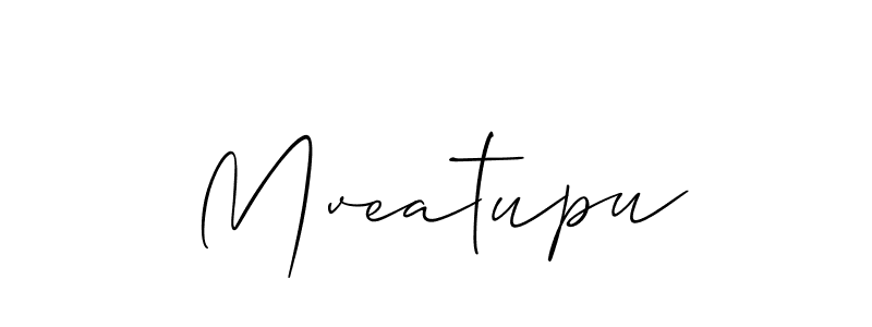 The best way (Allison_Script) to make a short signature is to pick only two or three words in your name. The name Mveatupu include a total of six letters. For converting this name. Mveatupu signature style 2 images and pictures png