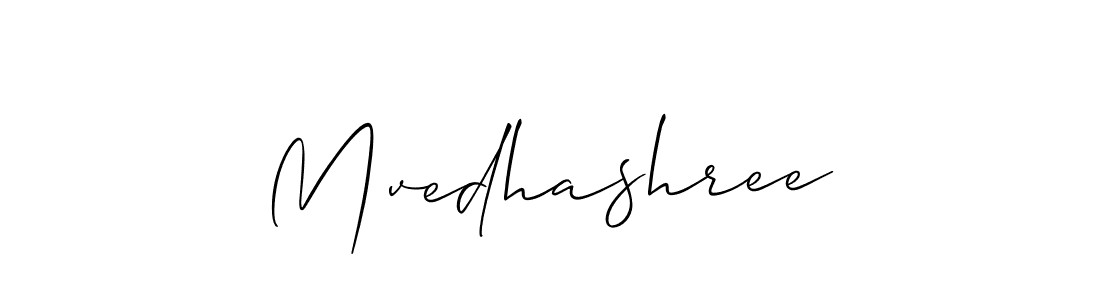 It looks lik you need a new signature style for name Mvedhashree. Design unique handwritten (Allison_Script) signature with our free signature maker in just a few clicks. Mvedhashree signature style 2 images and pictures png