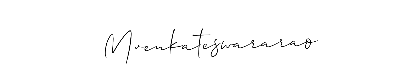 Use a signature maker to create a handwritten signature online. With this signature software, you can design (Allison_Script) your own signature for name Mvenkateswararao. Mvenkateswararao signature style 2 images and pictures png