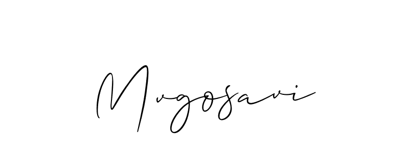 Also we have Mvgosavi name is the best signature style. Create professional handwritten signature collection using Allison_Script autograph style. Mvgosavi signature style 2 images and pictures png