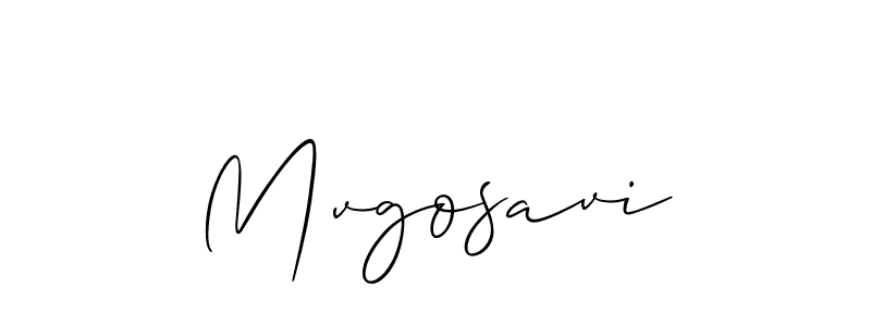 if you are searching for the best signature style for your name Mvgosavi. so please give up your signature search. here we have designed multiple signature styles  using Allison_Script. Mvgosavi signature style 2 images and pictures png