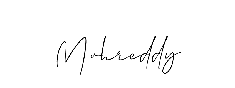 Make a short Mvhreddy signature style. Manage your documents anywhere anytime using Allison_Script. Create and add eSignatures, submit forms, share and send files easily. Mvhreddy signature style 2 images and pictures png