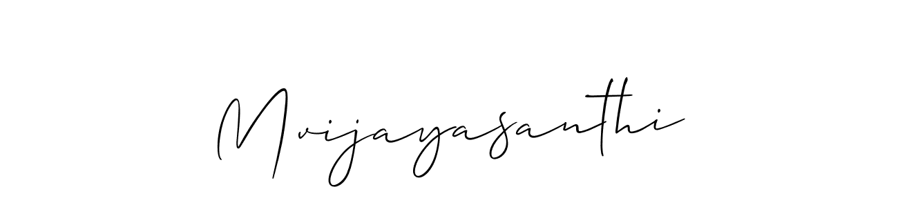 Make a beautiful signature design for name Mvijayasanthi. Use this online signature maker to create a handwritten signature for free. Mvijayasanthi signature style 2 images and pictures png