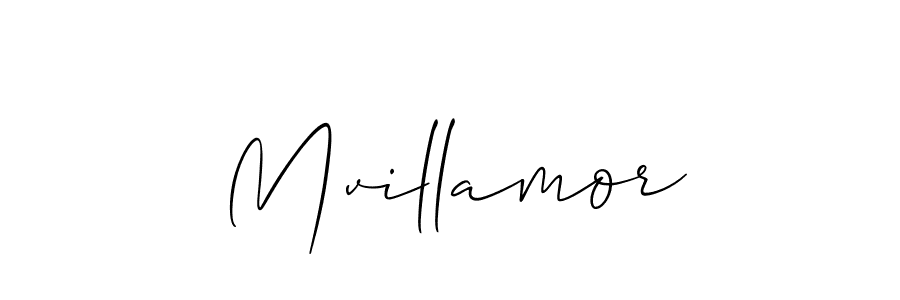 Design your own signature with our free online signature maker. With this signature software, you can create a handwritten (Allison_Script) signature for name Mvillamor. Mvillamor signature style 2 images and pictures png