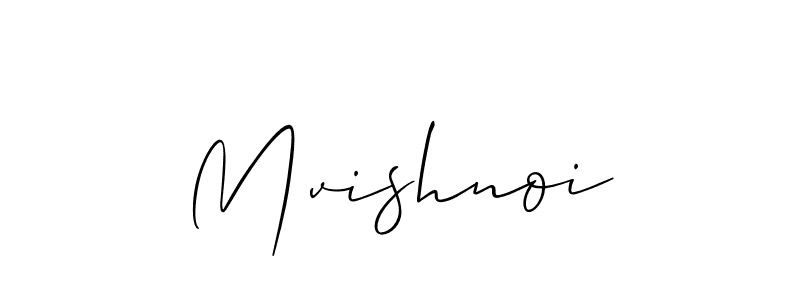 How to Draw Mvishnoi signature style? Allison_Script is a latest design signature styles for name Mvishnoi. Mvishnoi signature style 2 images and pictures png