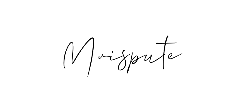 How to make Mvispute signature? Allison_Script is a professional autograph style. Create handwritten signature for Mvispute name. Mvispute signature style 2 images and pictures png