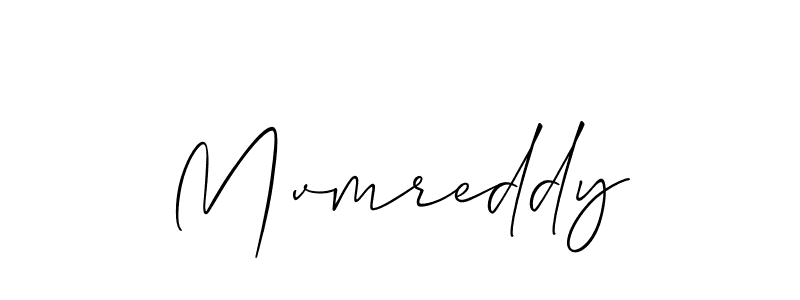 Mvmreddy stylish signature style. Best Handwritten Sign (Allison_Script) for my name. Handwritten Signature Collection Ideas for my name Mvmreddy. Mvmreddy signature style 2 images and pictures png