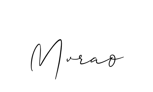 Also we have Mvrao name is the best signature style. Create professional handwritten signature collection using Allison_Script autograph style. Mvrao signature style 2 images and pictures png