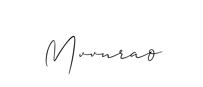 Use a signature maker to create a handwritten signature online. With this signature software, you can design (Allison_Script) your own signature for name Mvvnrao. Mvvnrao signature style 2 images and pictures png