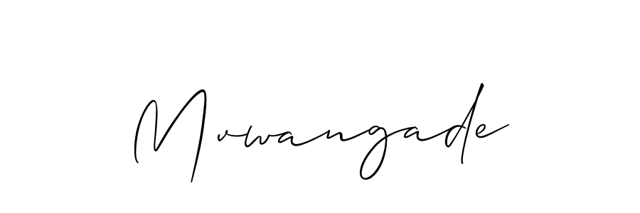 Make a beautiful signature design for name Mvwangade. With this signature (Allison_Script) style, you can create a handwritten signature for free. Mvwangade signature style 2 images and pictures png