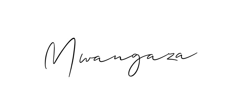 How to make Mwangaza signature? Allison_Script is a professional autograph style. Create handwritten signature for Mwangaza name. Mwangaza signature style 2 images and pictures png