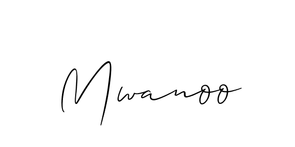 Design your own signature with our free online signature maker. With this signature software, you can create a handwritten (Allison_Script) signature for name Mwanoo. Mwanoo signature style 2 images and pictures png