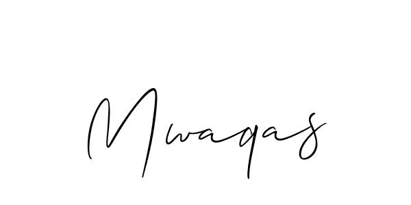 The best way (Allison_Script) to make a short signature is to pick only two or three words in your name. The name Mwaqas include a total of six letters. For converting this name. Mwaqas signature style 2 images and pictures png