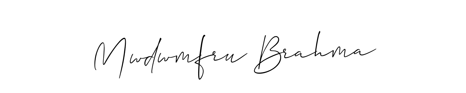 Check out images of Autograph of Mwdwmfru Brahma name. Actor Mwdwmfru Brahma Signature Style. Allison_Script is a professional sign style online. Mwdwmfru Brahma signature style 2 images and pictures png