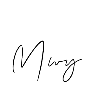 Make a beautiful signature design for name Mwy. Use this online signature maker to create a handwritten signature for free. Mwy signature style 2 images and pictures png