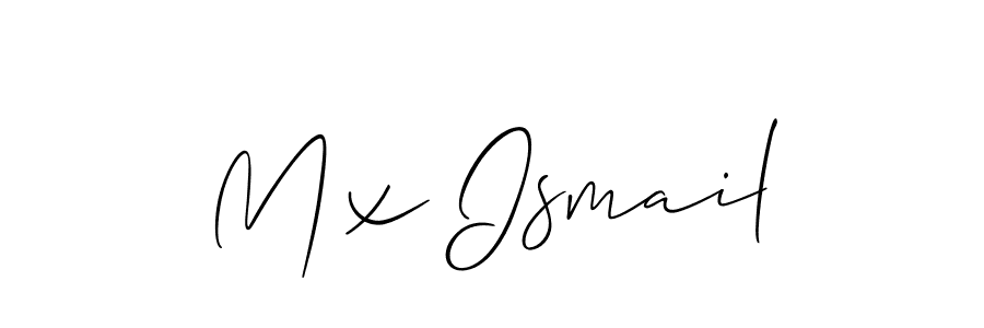 You should practise on your own different ways (Allison_Script) to write your name (Mx Ismail) in signature. don't let someone else do it for you. Mx Ismail signature style 2 images and pictures png