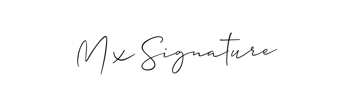 Best and Professional Signature Style for Mx Signature. Allison_Script Best Signature Style Collection. Mx Signature signature style 2 images and pictures png