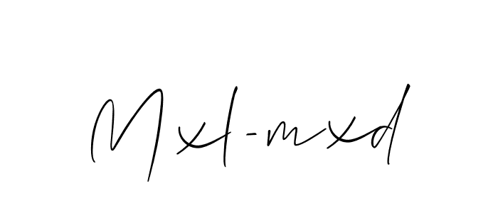 How to Draw Mxl-mxd signature style? Allison_Script is a latest design signature styles for name Mxl-mxd. Mxl-mxd signature style 2 images and pictures png