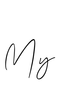 How to make My signature? Allison_Script is a professional autograph style. Create handwritten signature for My name. My signature style 2 images and pictures png