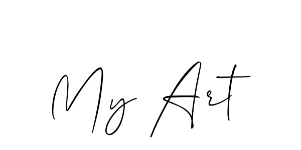 My Art stylish signature style. Best Handwritten Sign (Allison_Script) for my name. Handwritten Signature Collection Ideas for my name My Art. My Art signature style 2 images and pictures png