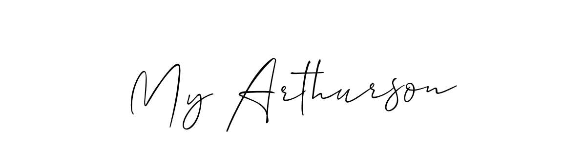 Best and Professional Signature Style for My Arthurson. Allison_Script Best Signature Style Collection. My Arthurson signature style 2 images and pictures png