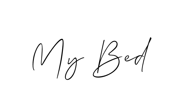 Also we have My Bed name is the best signature style. Create professional handwritten signature collection using Allison_Script autograph style. My Bed signature style 2 images and pictures png