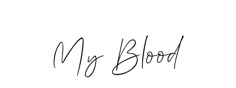 Also You can easily find your signature by using the search form. We will create My Blood name handwritten signature images for you free of cost using Allison_Script sign style. My Blood signature style 2 images and pictures png