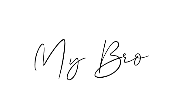 How to Draw My Bro signature style? Allison_Script is a latest design signature styles for name My Bro. My Bro signature style 2 images and pictures png