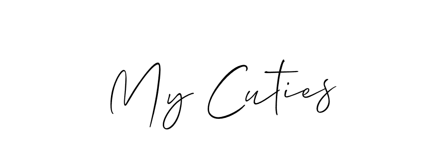 How to make My Cuties signature? Allison_Script is a professional autograph style. Create handwritten signature for My Cuties name. My Cuties signature style 2 images and pictures png