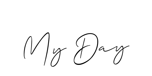 Also we have My Day name is the best signature style. Create professional handwritten signature collection using Allison_Script autograph style. My Day signature style 2 images and pictures png