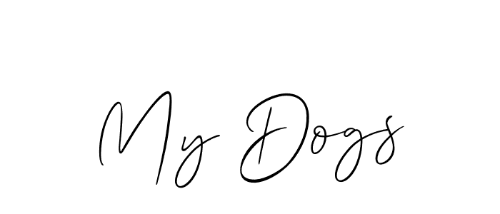 Also we have My Dogs name is the best signature style. Create professional handwritten signature collection using Allison_Script autograph style. My Dogs signature style 2 images and pictures png