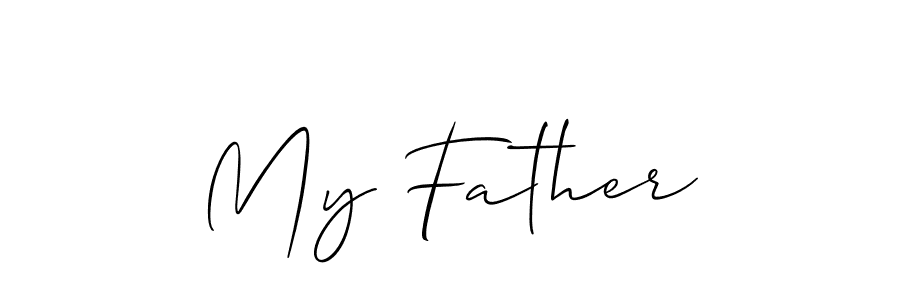 Make a beautiful signature design for name My Father. Use this online signature maker to create a handwritten signature for free. My Father signature style 2 images and pictures png