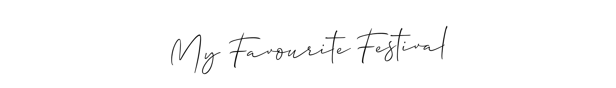 Once you've used our free online signature maker to create your best signature Allison_Script style, it's time to enjoy all of the benefits that My Favourite Festival name signing documents. My Favourite Festival signature style 2 images and pictures png