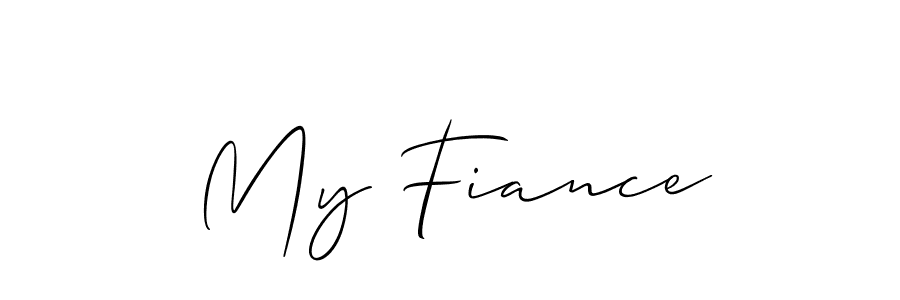 Also You can easily find your signature by using the search form. We will create My Fiance name handwritten signature images for you free of cost using Allison_Script sign style. My Fiance signature style 2 images and pictures png
