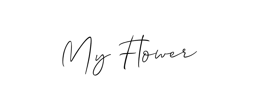 You should practise on your own different ways (Allison_Script) to write your name (My Flower) in signature. don't let someone else do it for you. My Flower signature style 2 images and pictures png