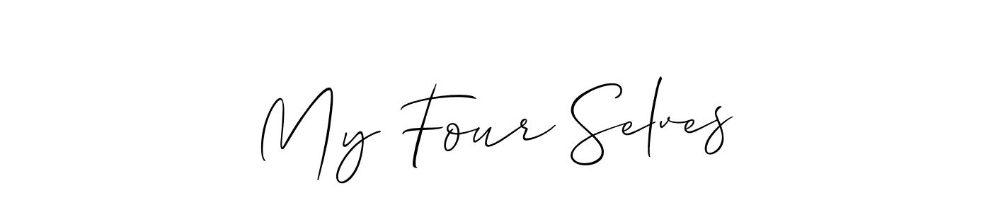 Also You can easily find your signature by using the search form. We will create My Four Selves name handwritten signature images for you free of cost using Allison_Script sign style. My Four Selves signature style 2 images and pictures png