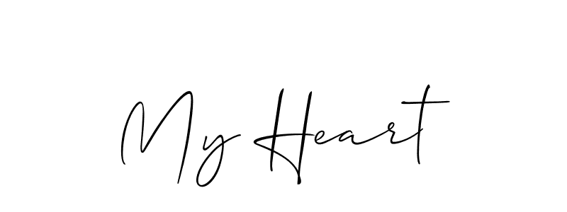 How to Draw My Heart signature style? Allison_Script is a latest design signature styles for name My Heart. My Heart signature style 2 images and pictures png