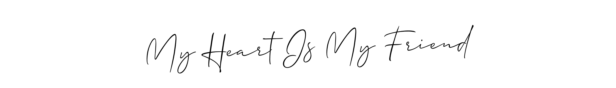You can use this online signature creator to create a handwritten signature for the name My Heart Is My Friend. This is the best online autograph maker. My Heart Is My Friend signature style 2 images and pictures png
