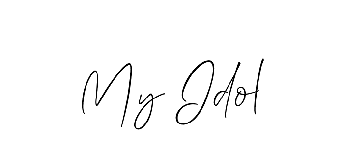 Also we have My Idol name is the best signature style. Create professional handwritten signature collection using Allison_Script autograph style. My Idol signature style 2 images and pictures png