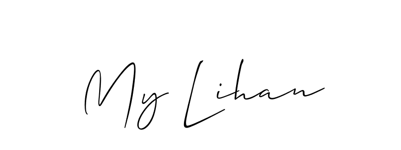 Make a beautiful signature design for name My Lihan. Use this online signature maker to create a handwritten signature for free. My Lihan signature style 2 images and pictures png